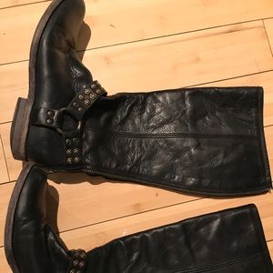 Tall Black Frye Boots